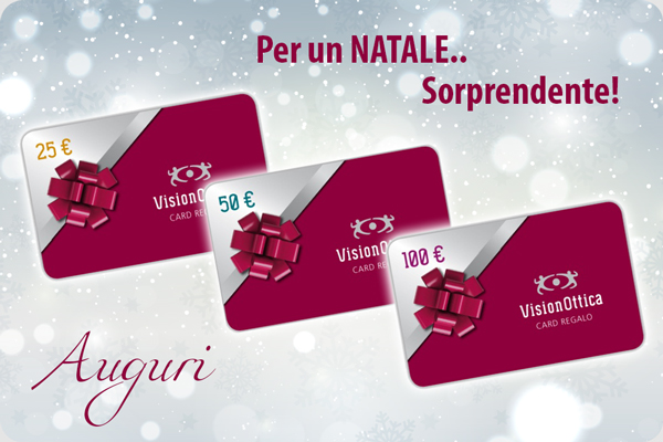 Per un Natale sorprendente regala Card Regalo VisionOttica Freddio